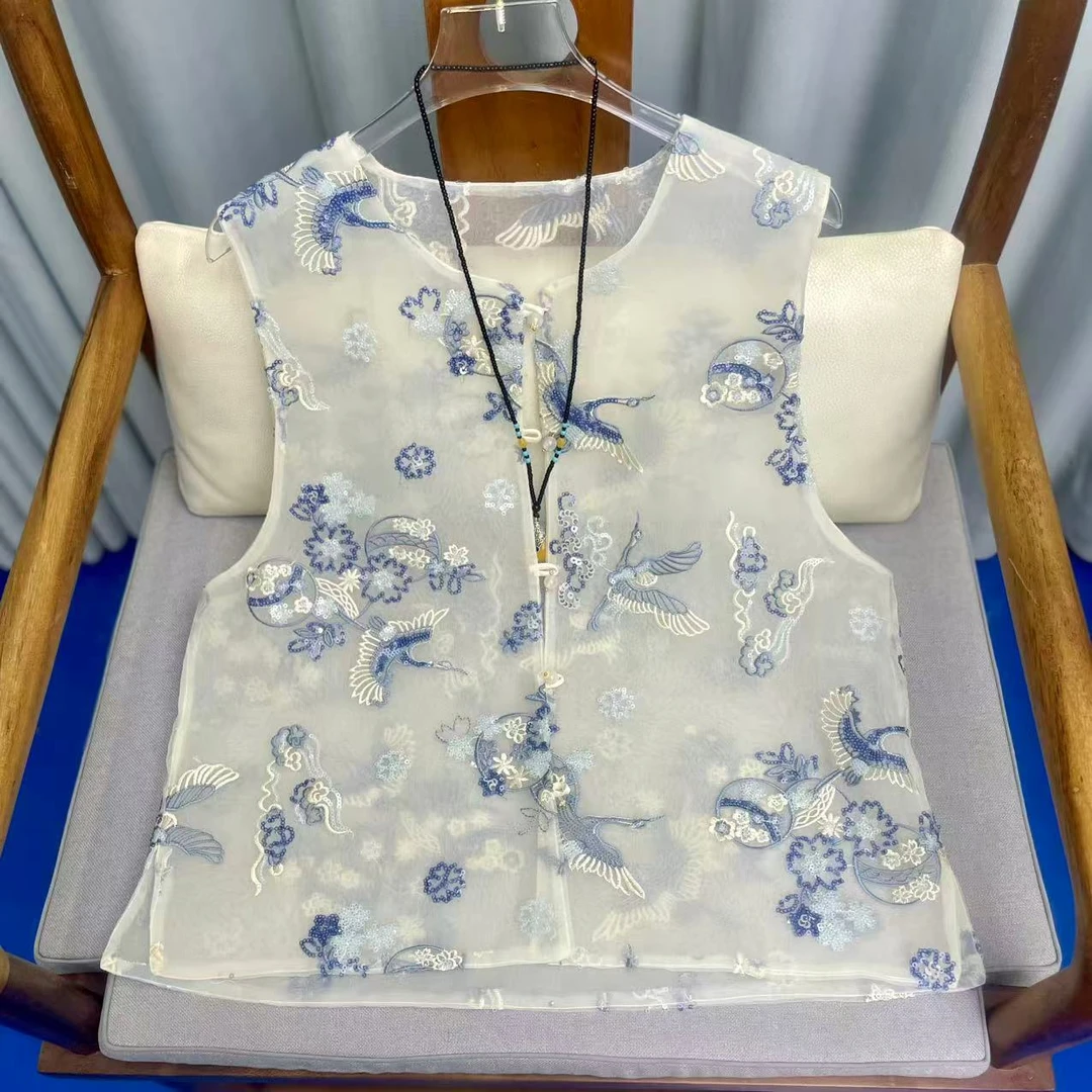 【花朵】2025新款国风小众设计款气质百搭显瘦马甲377