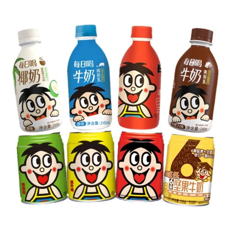 旺旺旺仔牛奶245*6罐儿童早餐奶婚礼伴手礼多口味自选散装组合