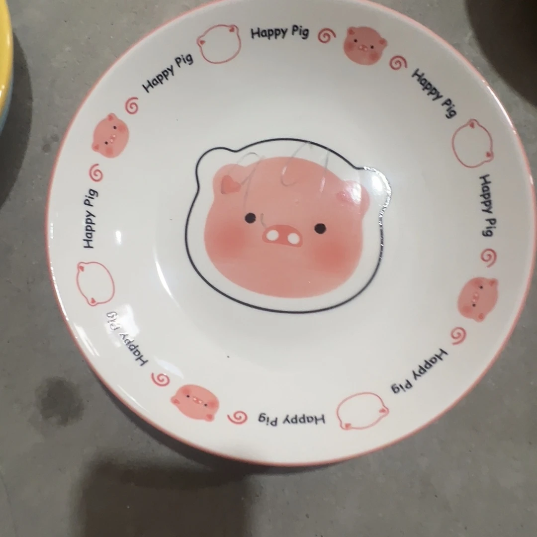 瓷8寸猪猪盘1个装
