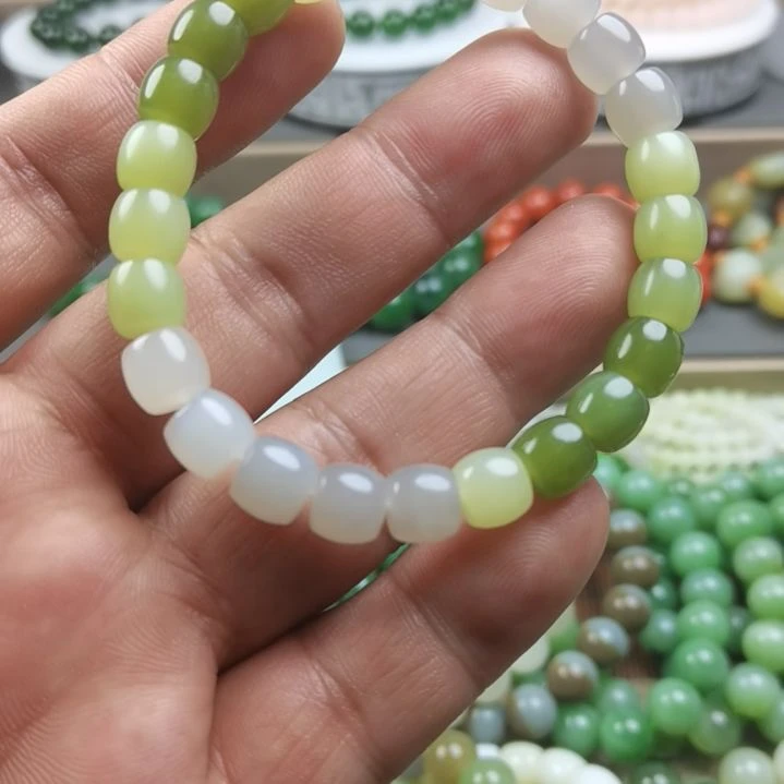 和田玉未镶嵌手链