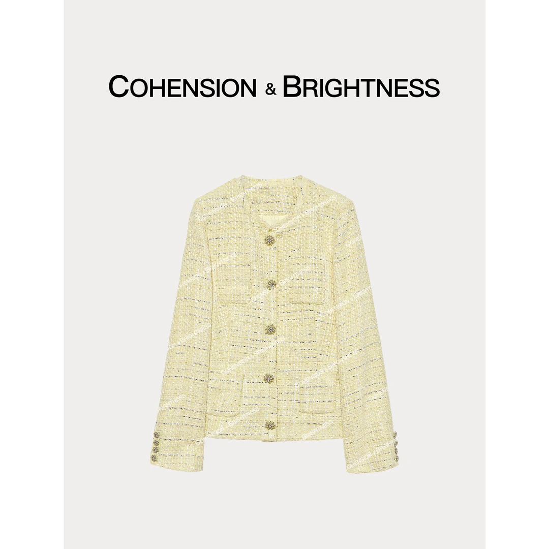 凝慧真的好【黄油奶昔】春季优雅名媛小香风时尚套装YQ209/TR001