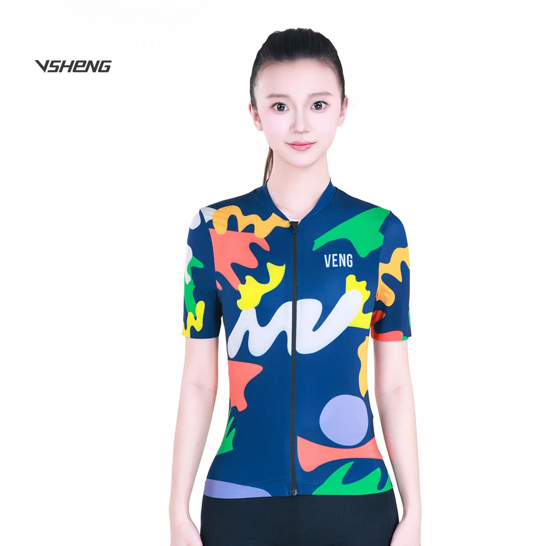 「24款清仓-迷幻之夏男女款」春夏长袖薄款牛奶丝骑行服速干