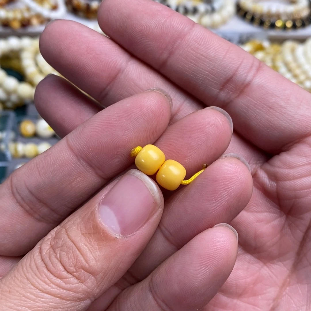 琥珀裸石未镶嵌导老型8mm