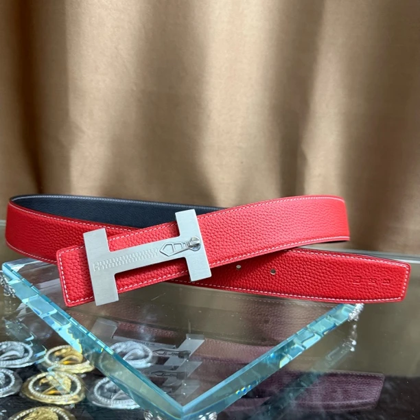 新款皮带男士头层牛皮腰带青中年H扣工字扣百搭高档送礼商务韩潮