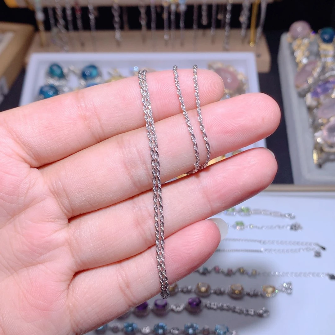 【闪购商品】水晶戒指银S925镶嵌O*o链子