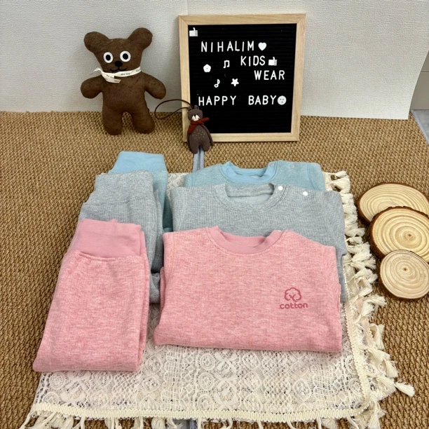 男女宝加绒高腰两件套