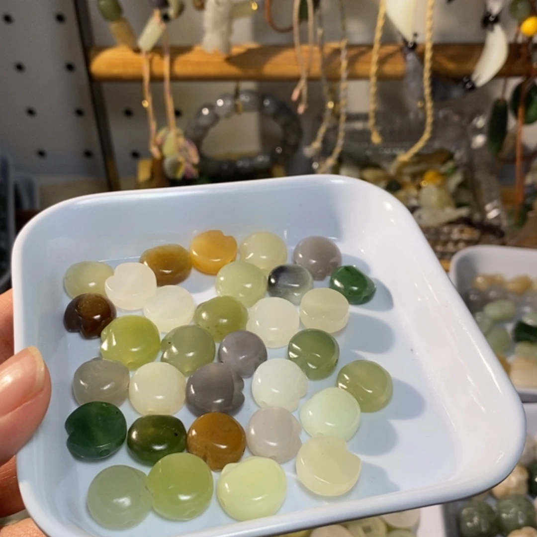 和田玉未镶嵌手链微瑕发二