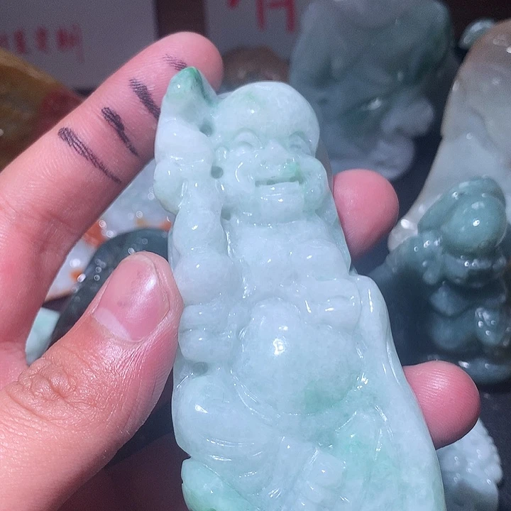 翡翠未镶嵌颈饰保真天然a货翡翠