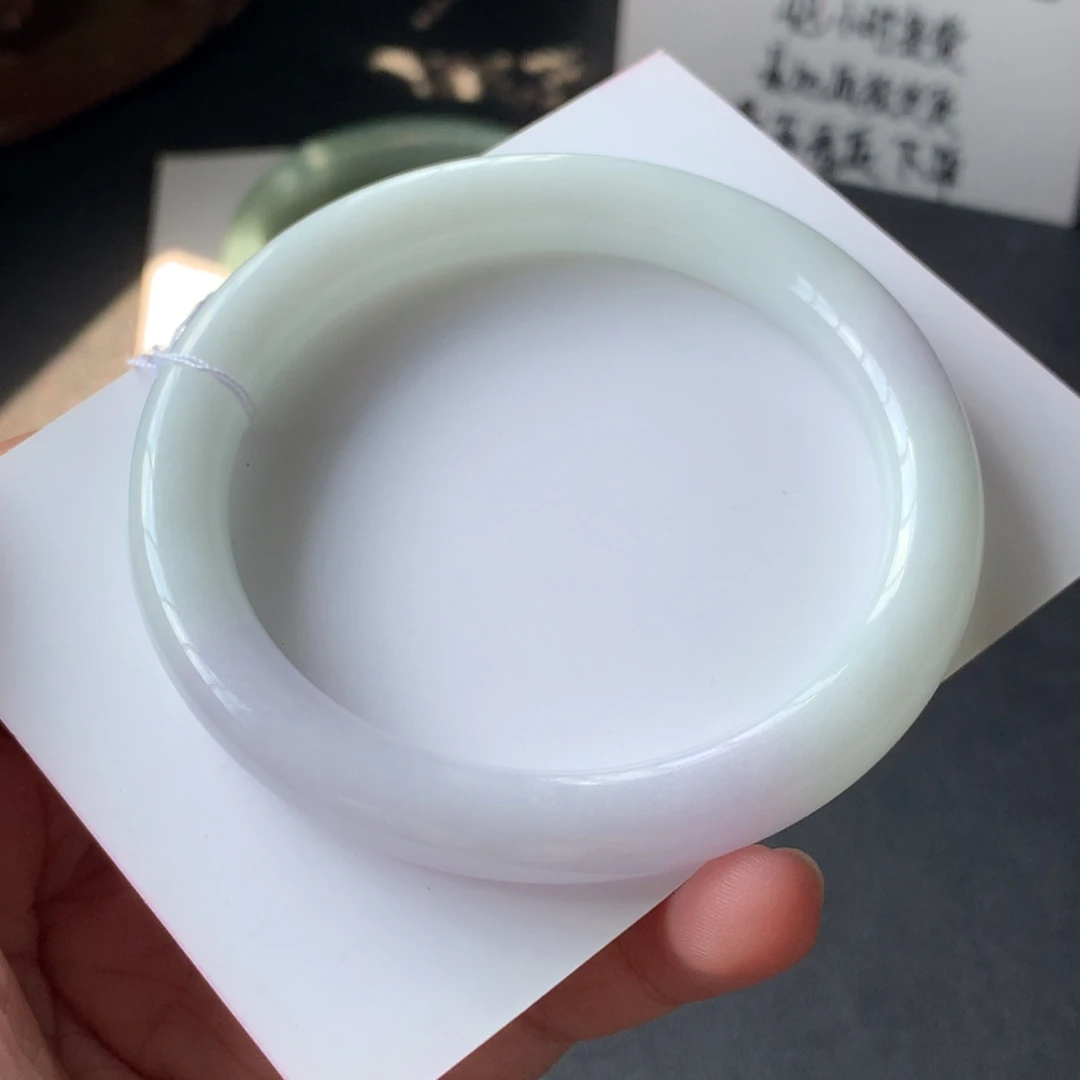 翡翠未镶嵌手镯43号56.7-8.9-8.6