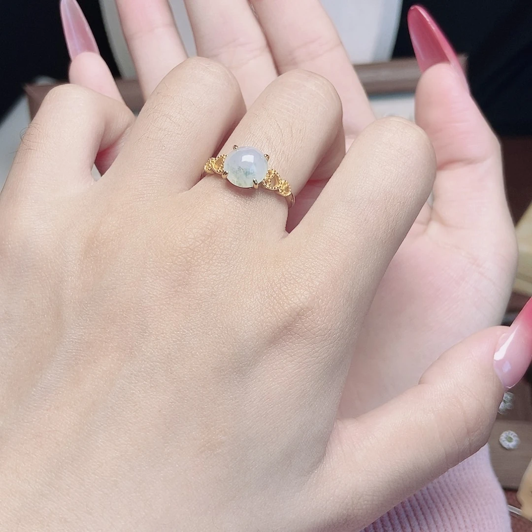 翡翠银S925镶嵌戒指16