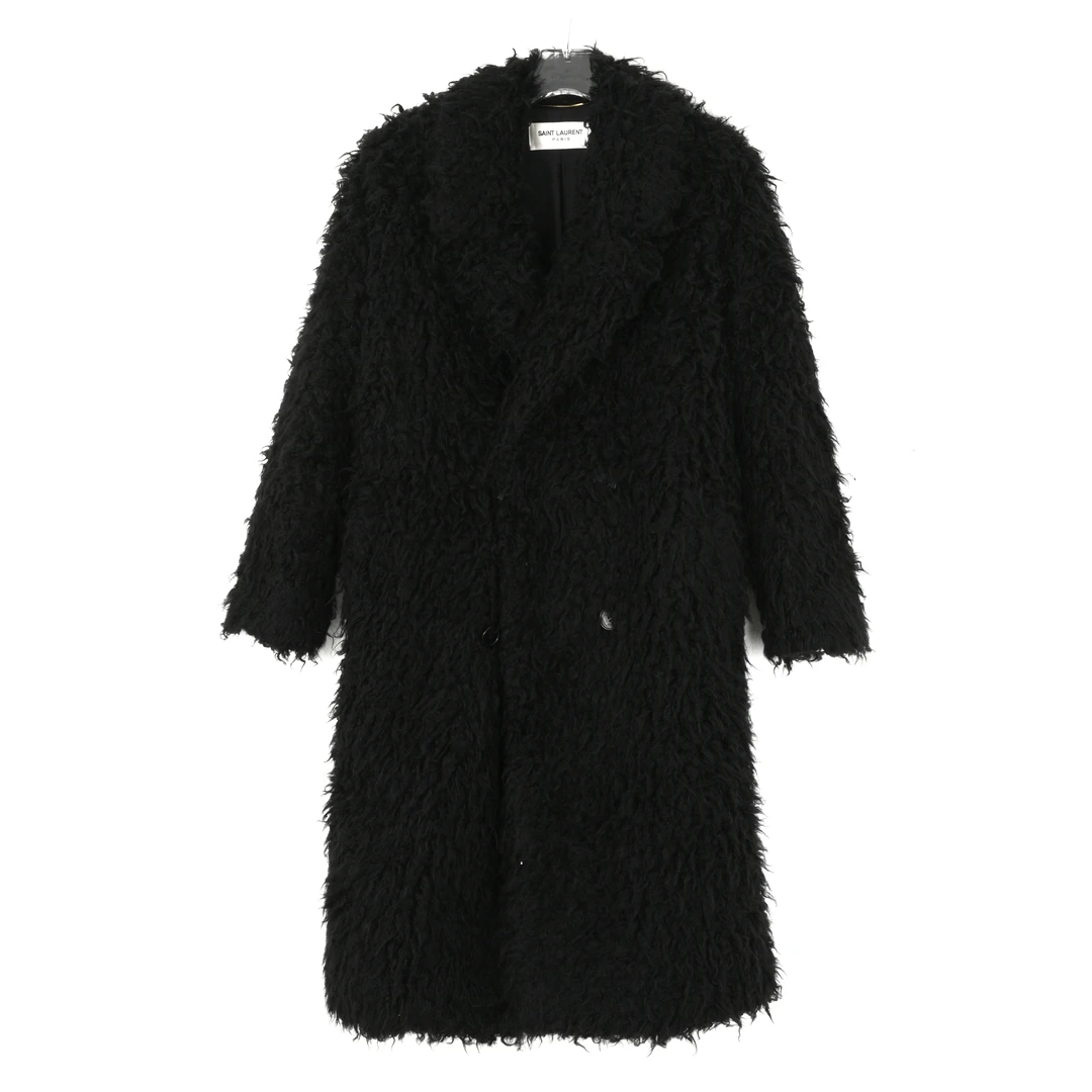 Saint Laurent圣罗兰 秋冬款女士长款皮草大衣490062/Y591T1000