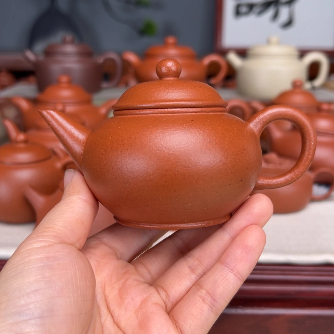 紫砂茶壶宝山红泥160