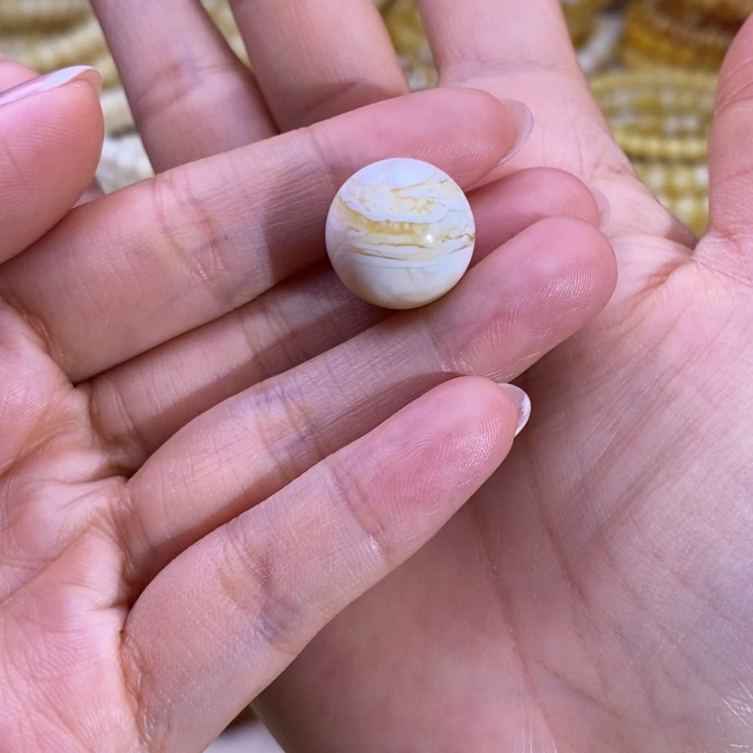 裸石琥珀未镶嵌郁15+圆珠