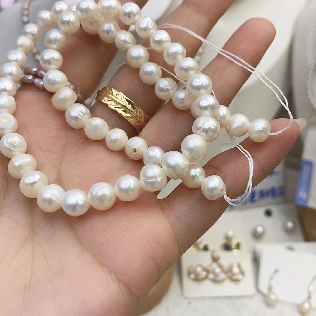 淡水珍珠颈饰钛钢