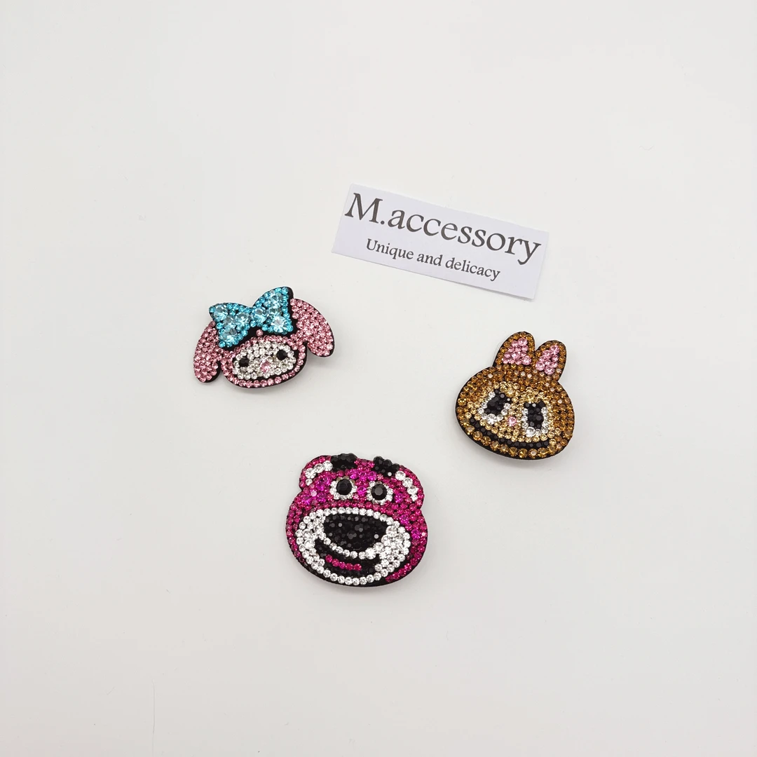 Mi33  满钻卡通鸭嘴夹（单只）Y43060L1-2