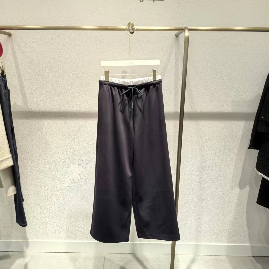 新品SEIFI NI/诗凡黎2025春新款休闲阔腿裤3G2150011