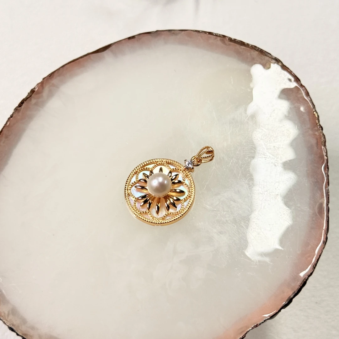 【六六中古】孤品天然海水珍珠s925吊坠ew3544珠子6