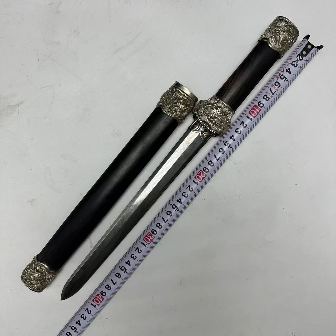 [九剑堂]神龙短剑仿古锻造收一体龙骨未开刃