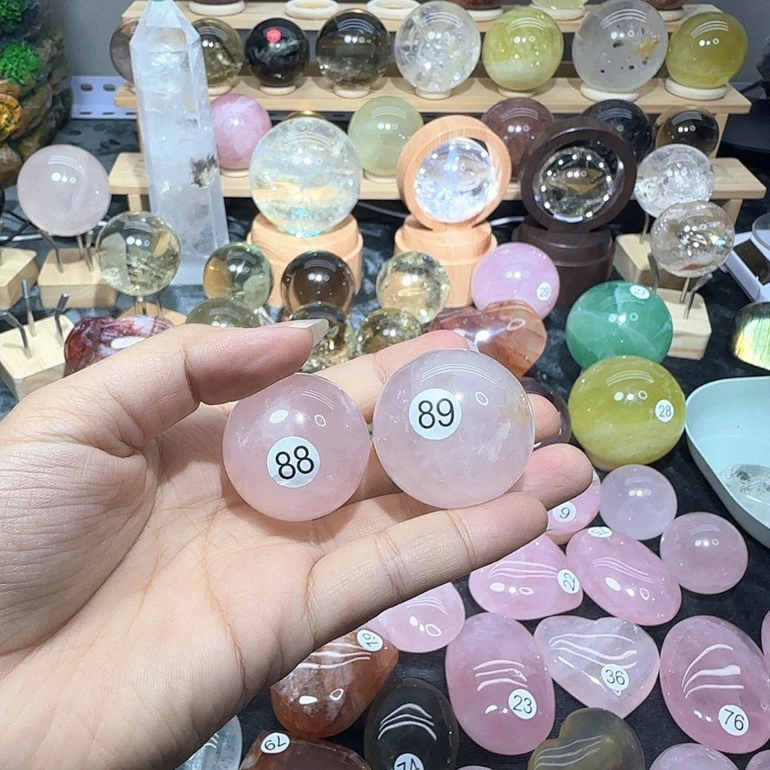 广***）未镶嵌珠宝半成品水晶88.89