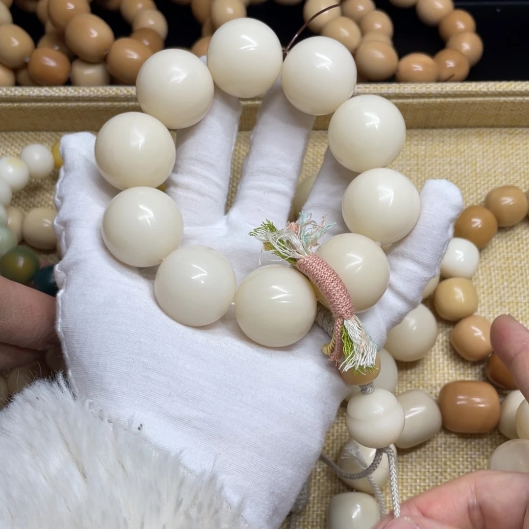 菩提根/象牙果吊坠25干磨微瑕落地果圆珠682