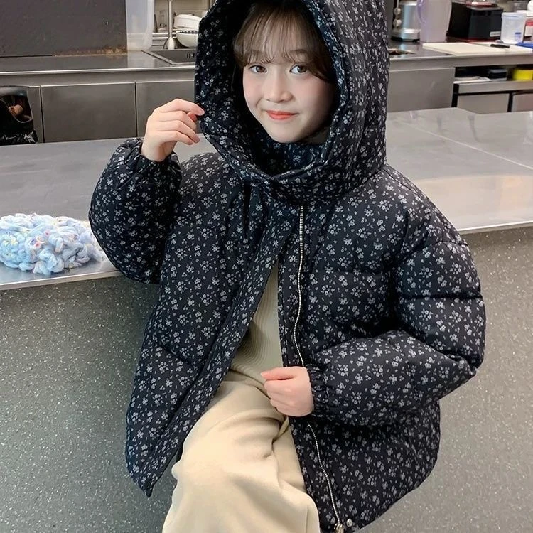 女童棉服外套冬装新款洋气时髦儿童女孩棉衣大童棉袄冬季