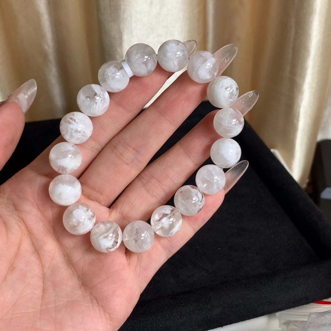 水晶手链未镶嵌12m雪花幽灵