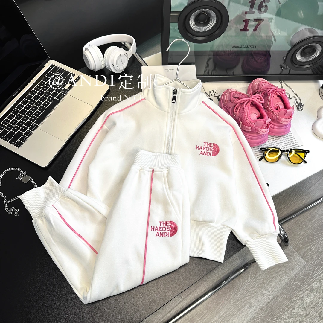 〖ANDI〗订制中大童新款春季韩版ins休闲洋气儿童卫衣套装780