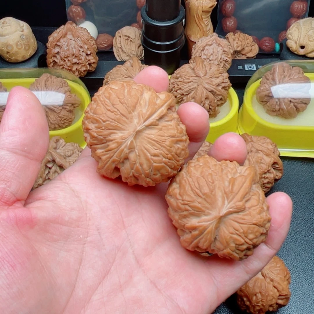 吊坠文玩核桃平谷大团圆狮子头44×45×34