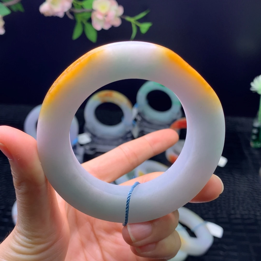 定制翡翠未镶嵌手镯53-64