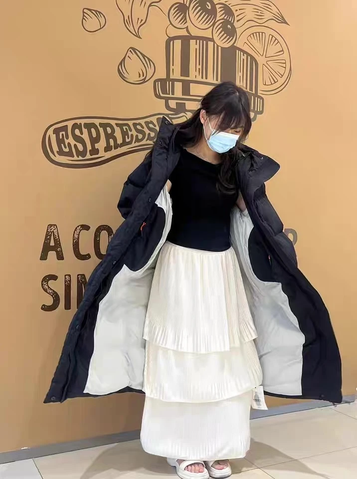 剪标款学生羽绒服可爱小熊耳朵羽绒服加厚长款超好看羽绒外套