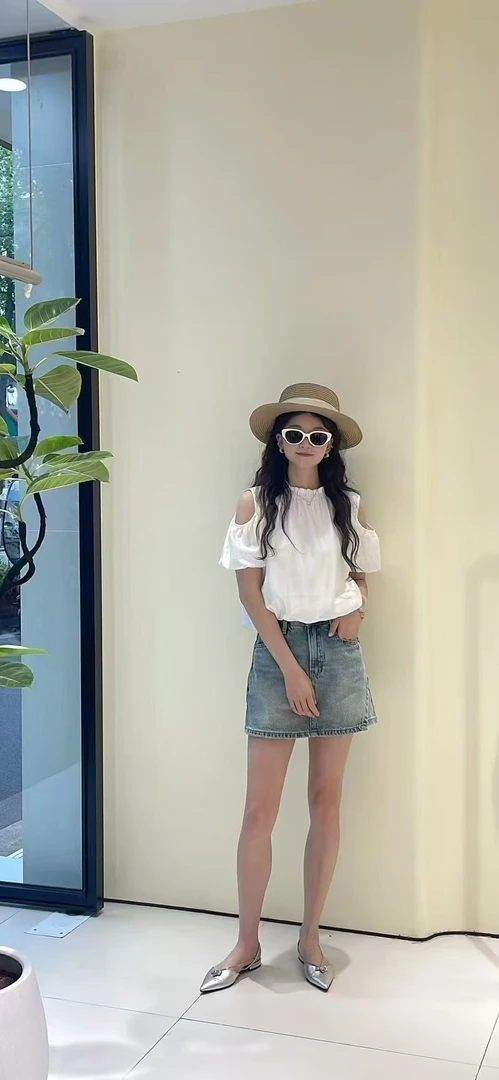 FONMEY梵迷短袖泡泡袖上衣