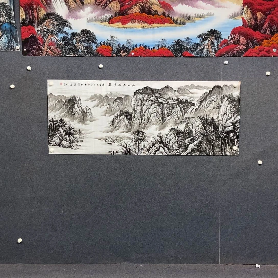 国画小六尺山水一幅