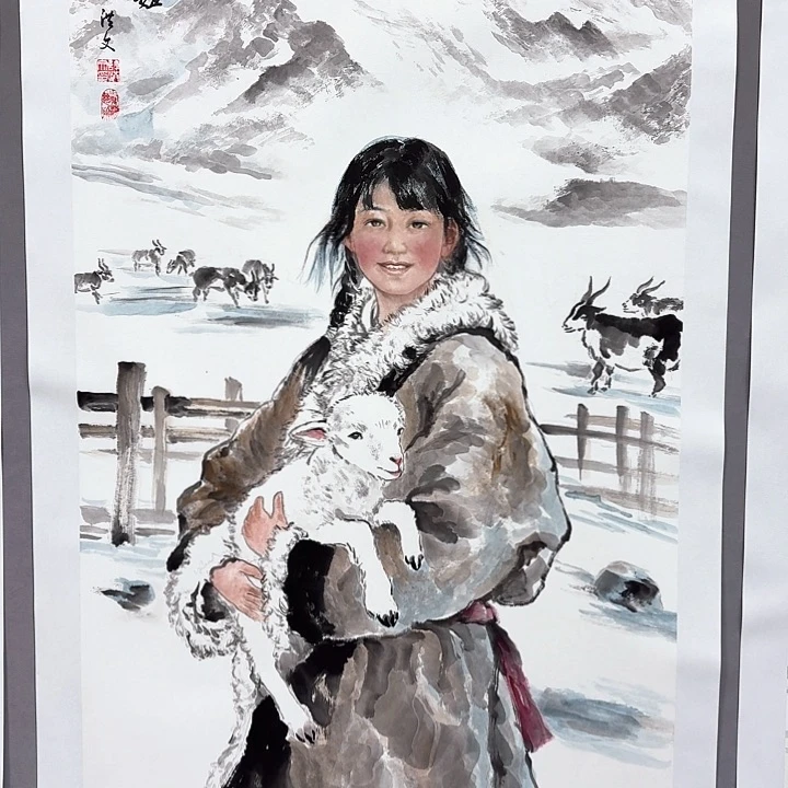 国画亲笔手绘放心去藏