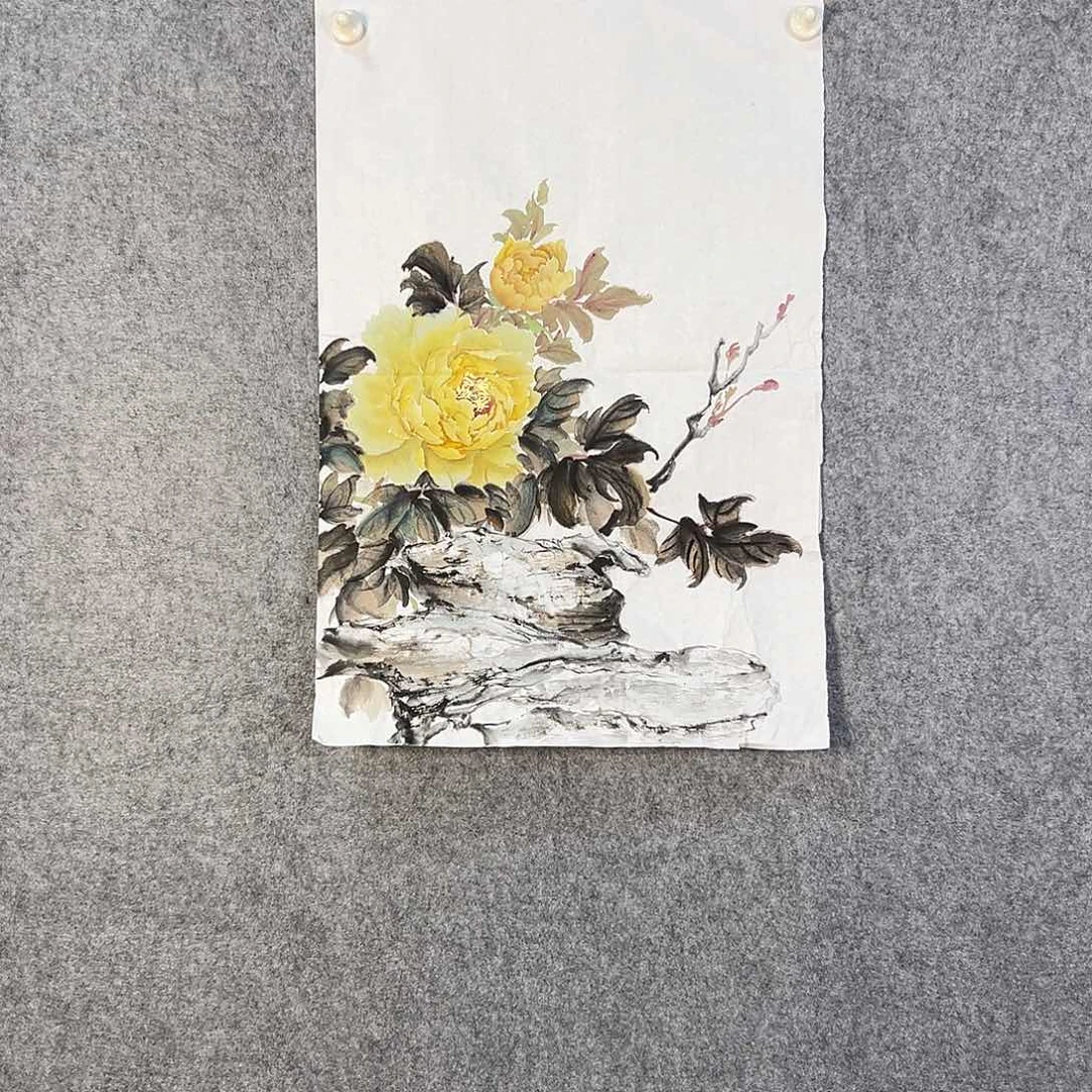 国画253 花鸟在此处飞翔也不太