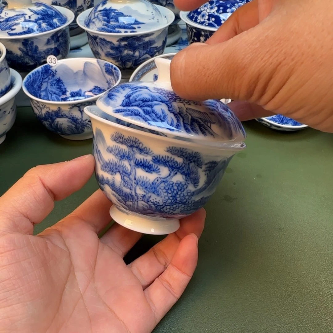 纯手工纯手绘茶具石头42