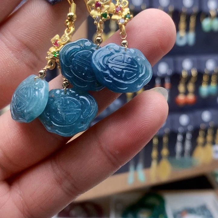 未镶嵌翡翠耳饰耳饰