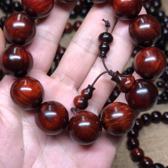 5***年檀香紫檀（小叶紫檀）无事牌1.8×13颗