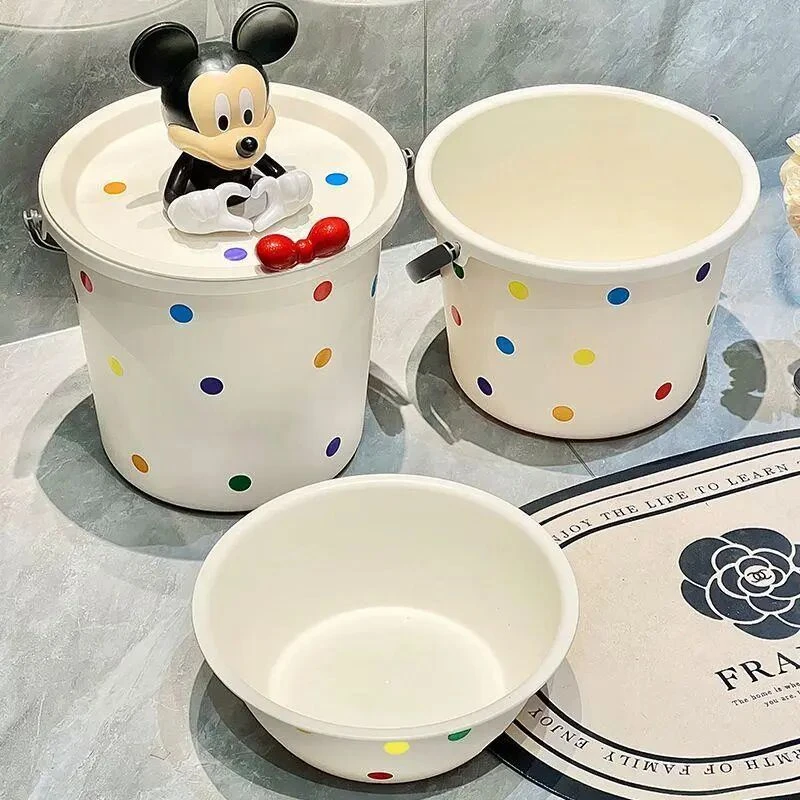 带盖手提水桶脸盆加厚家用大容量学生宿舍洗澡洗衣桶塑料可爱浴室