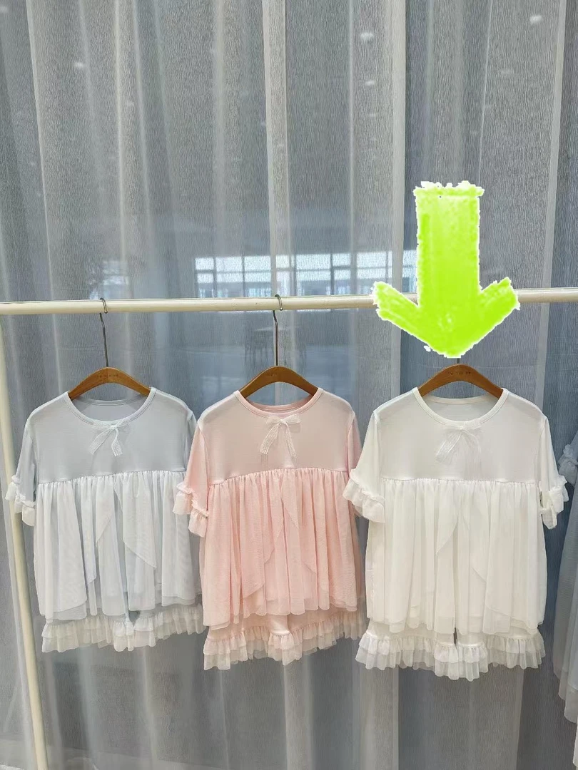 238.春夏女童白色纱纱睡衣【NO退换】