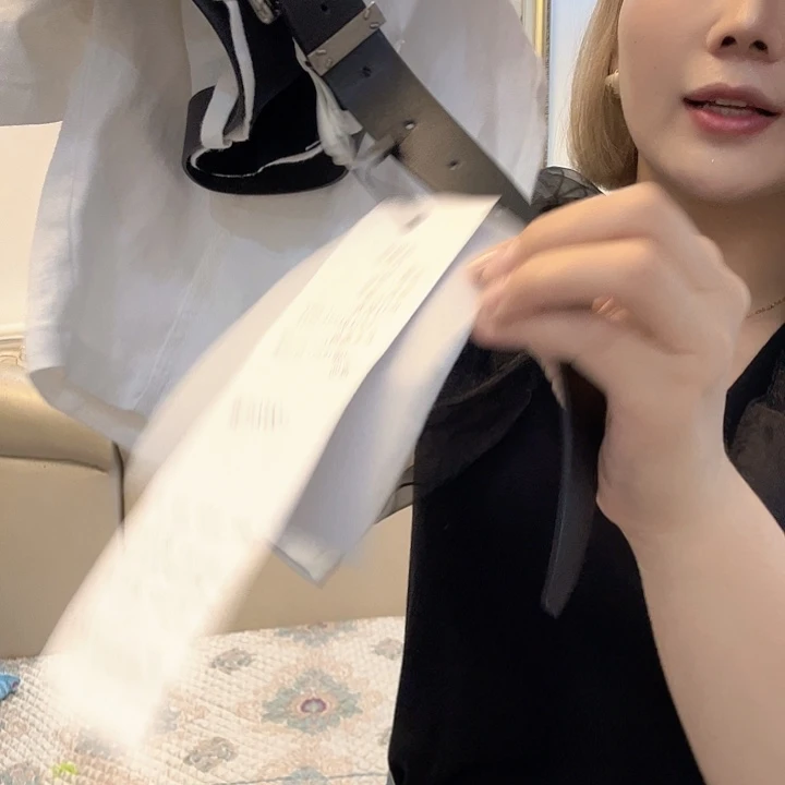 *****麻裤白色阔腿裤长裤L