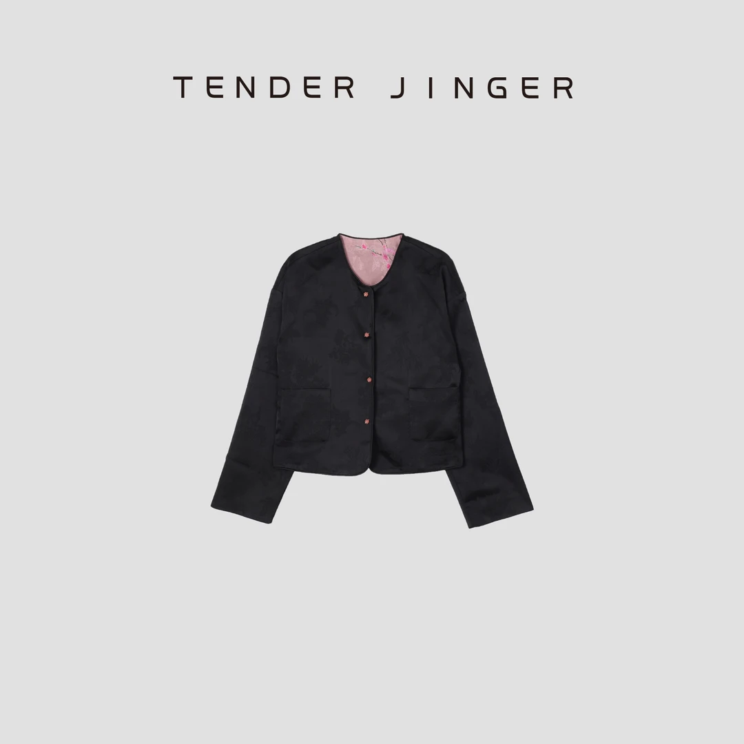 Tender Jinger【专柜】两面穿新中式绣花短外套T43TJJ77840