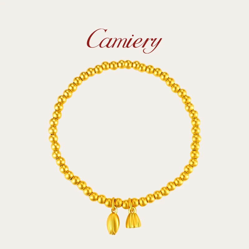 CAMIERY新中式轻奢古法传承两世欢莲蓬手链百搭