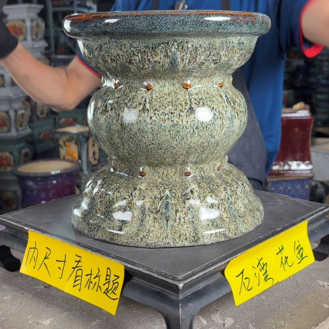 一风堂石湾花盆 面宽23高24