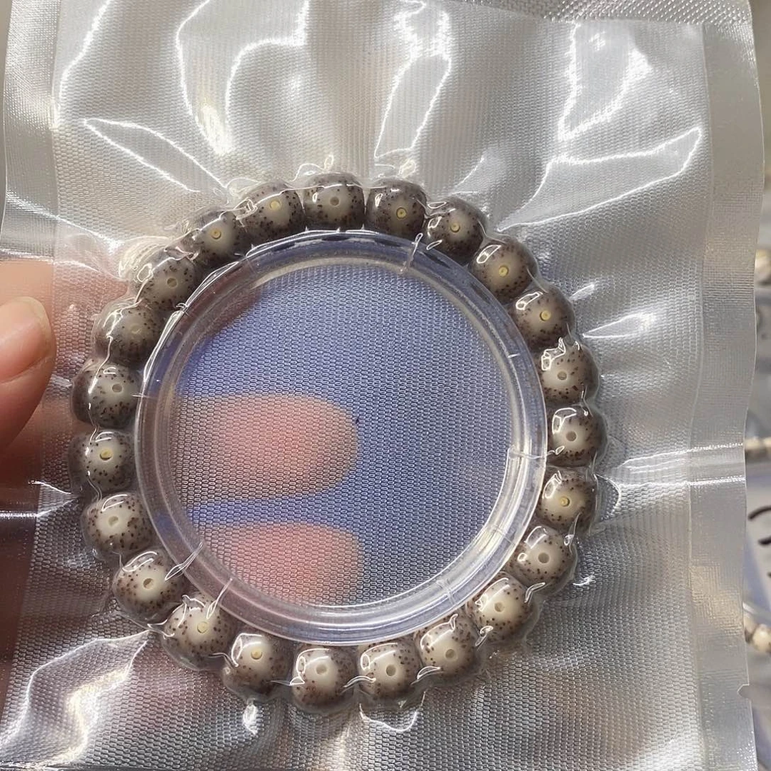 星月菩提吊坠A1黑冰10*9单