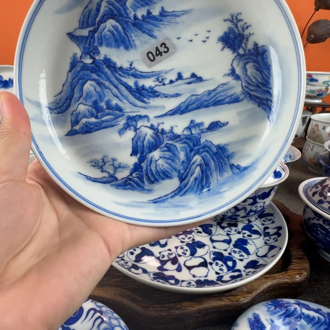 瓷片景德镇手绘青花瓷器043