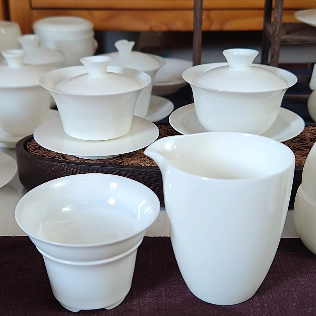 *****茶漏加公道杯超薄猪油白