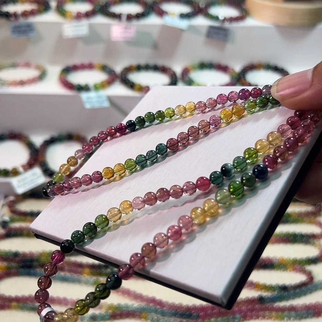 碧玺未镶嵌手链碧玺