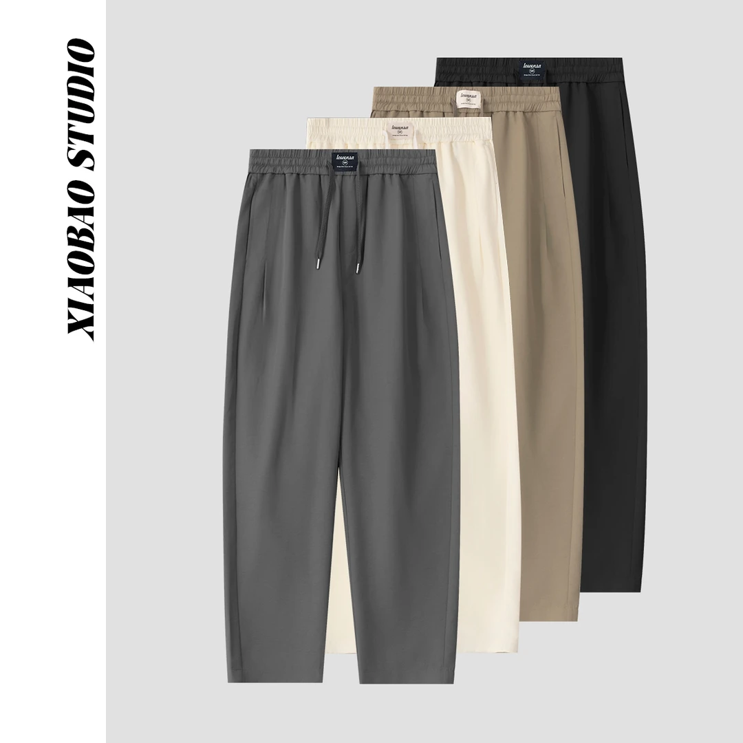 【小宝男装】夏季新款百搭宽松显瘦休闲小西裤417-002-1