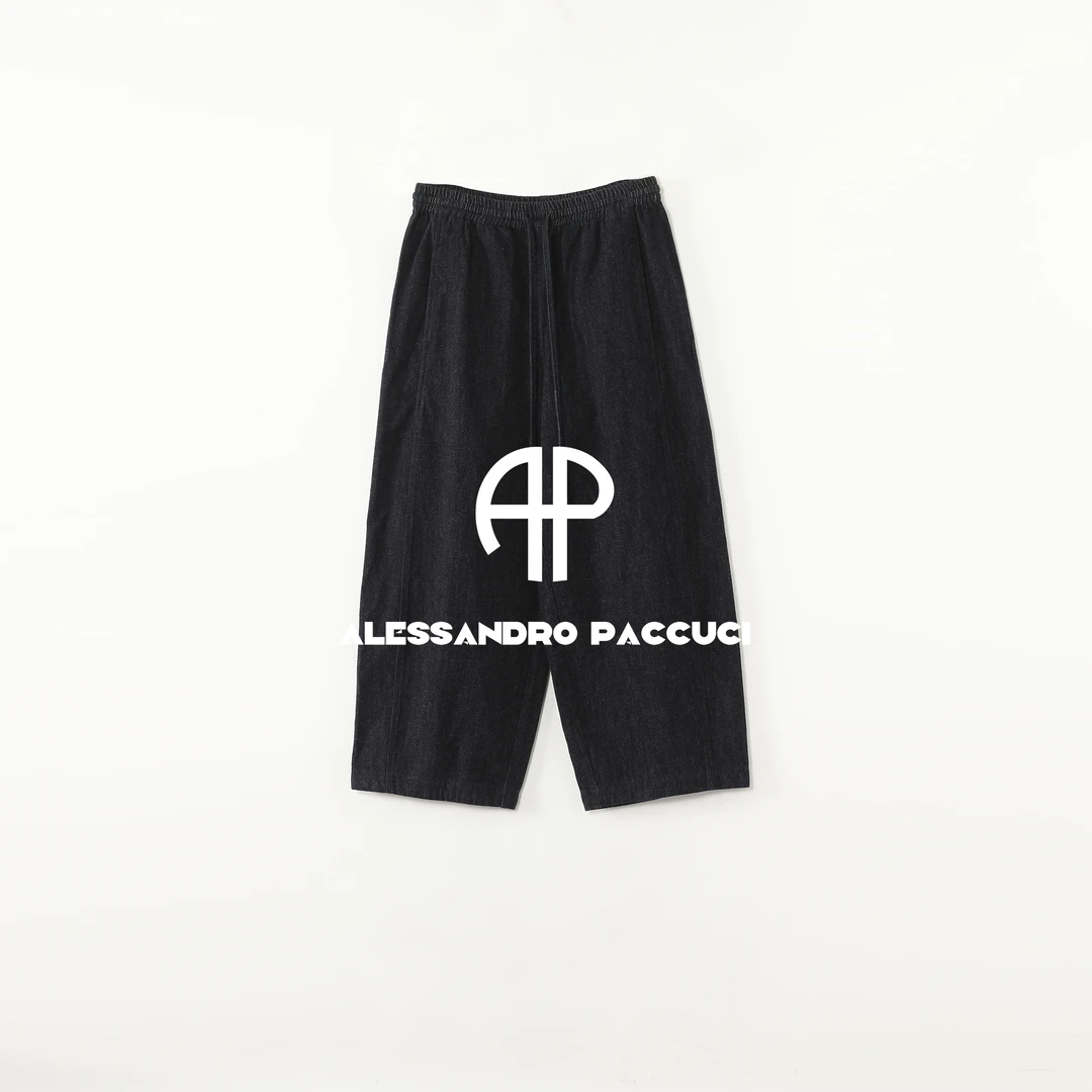 AP洛哥54259KC【羊毛气球牛仔裤】松紧腰时尚百搭休闲九分裤