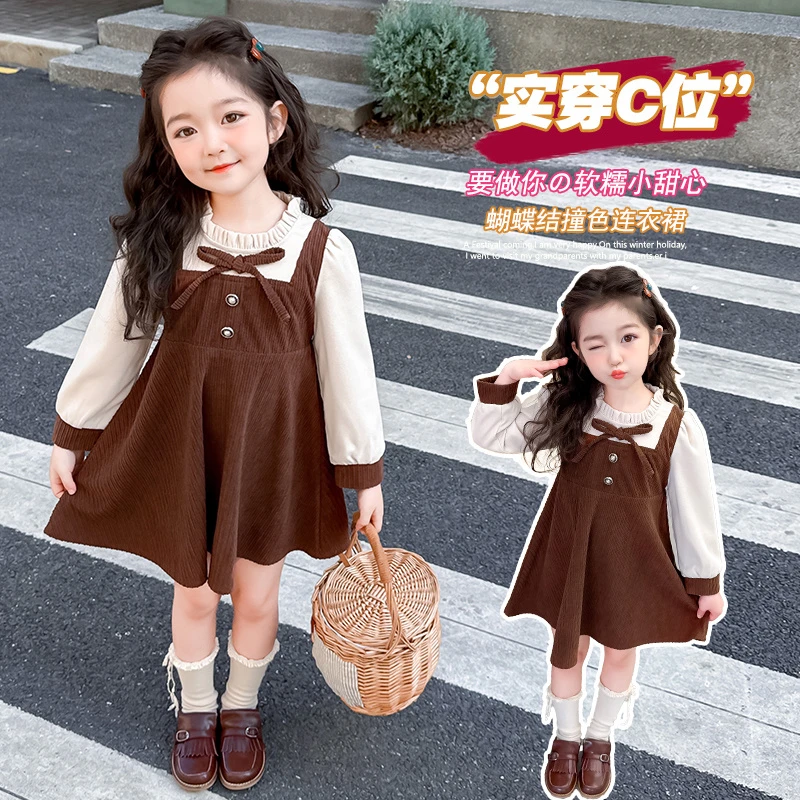 女童公主裙2025秋装3-6岁宝宝小女孩裙子秋季洋气小孩儿童连衣裙